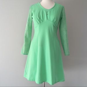 1960's Mint Green Mod Dress